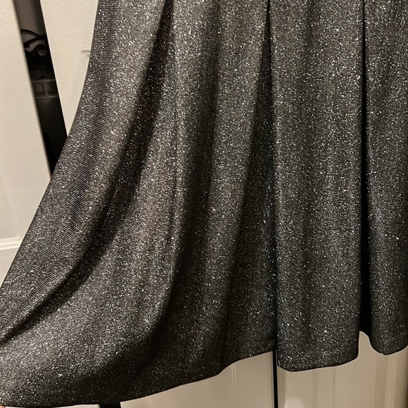 Cold shoulder glitter mini skater dress - Picture 3 of 4